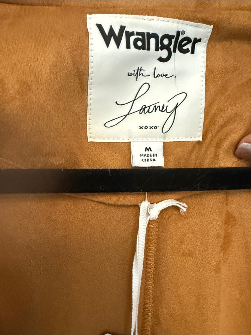 Wrangler Women's Brown Fringe Suede-Look Vest - Picture 3 of 7